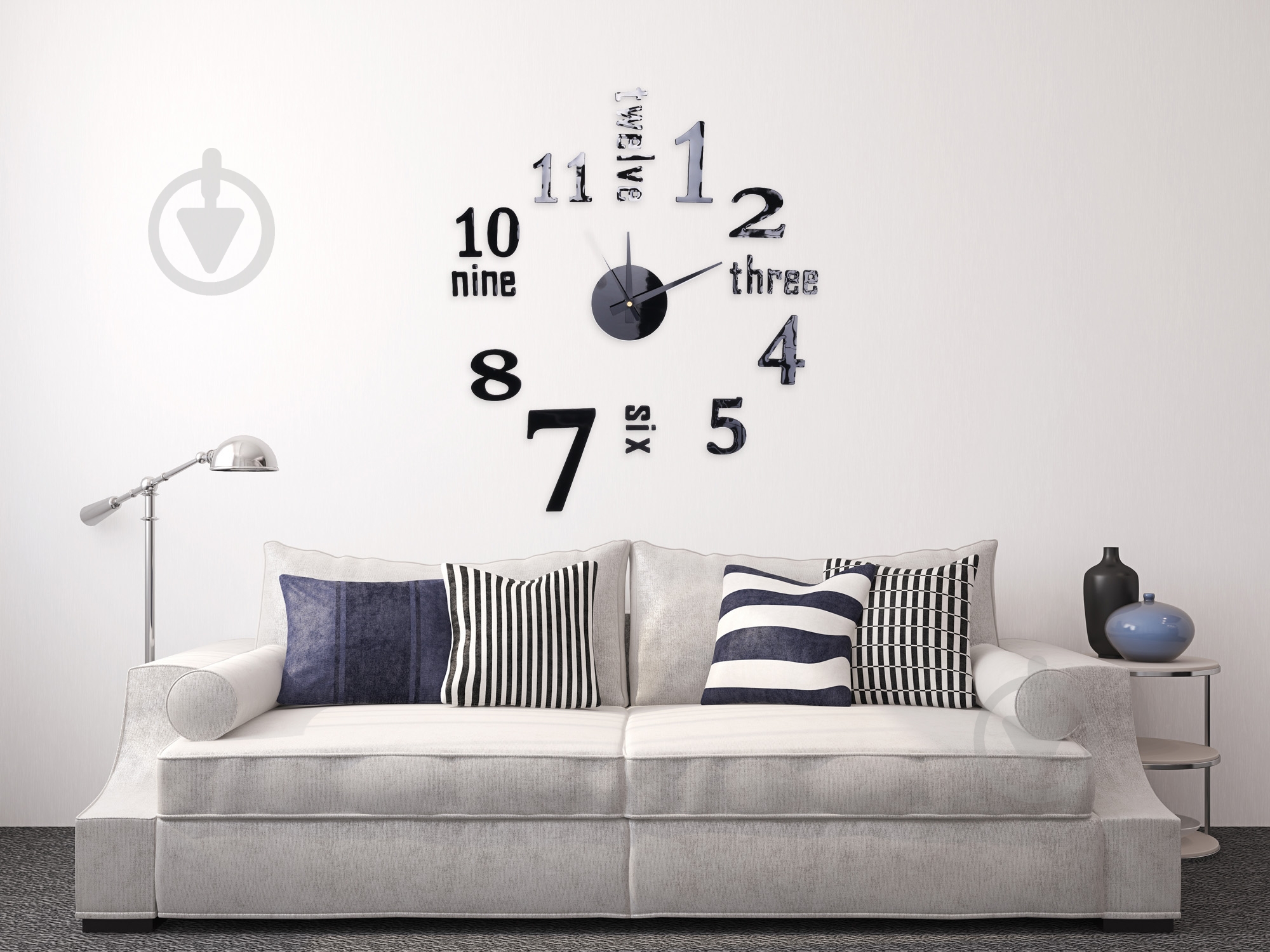 Часы настенные Сделай сам Twelve 60х60 см - фото 4 Часы настенные Сделай сам Twelve 60х60 см - фото 4