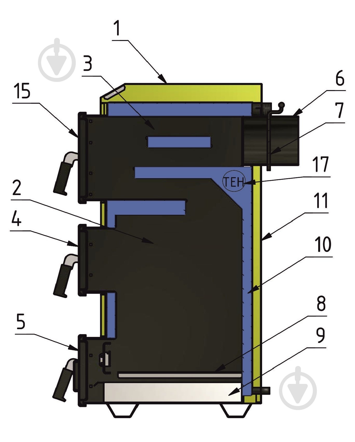 Котел твердотопливный Макситерм ЛЮКС НОВА 21 кВт - фото 10