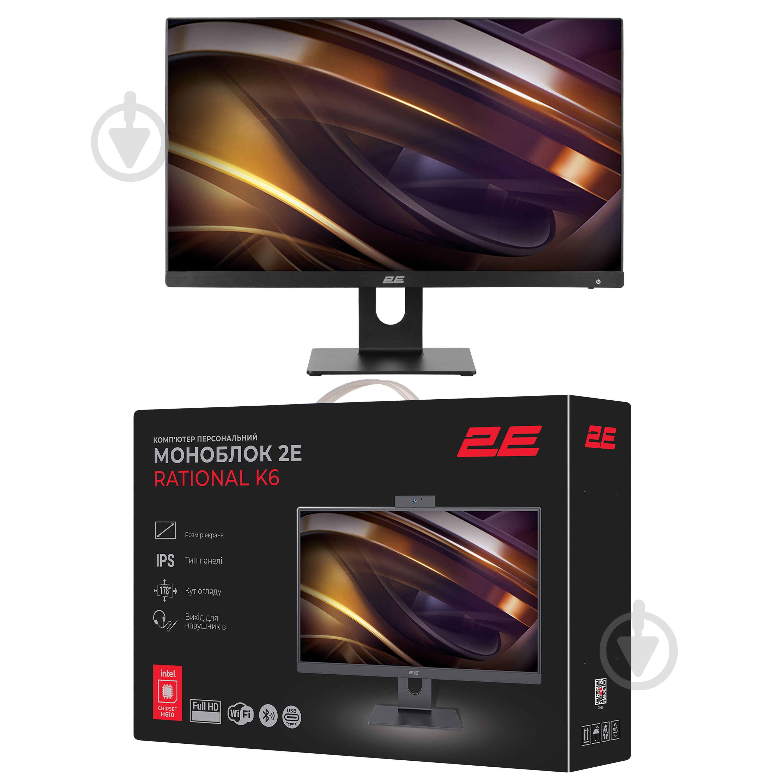Моноблок 2E Rational K6 23,8" (2E-K6.V2.16) black - фото 19