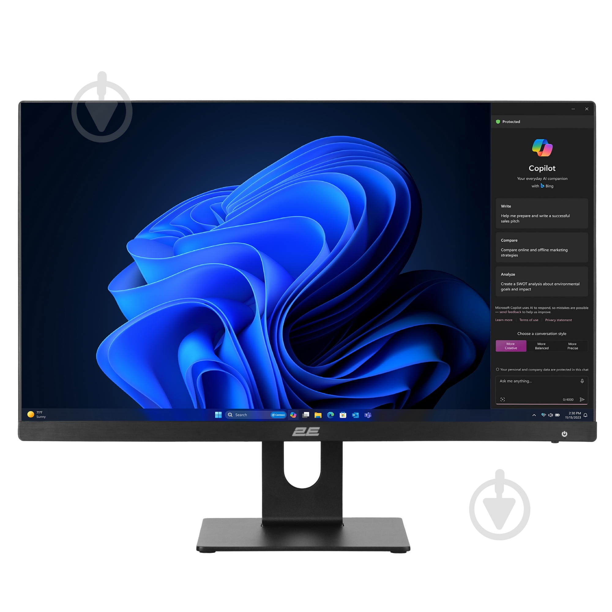 Моноблок 2E Rational K6 23,8" (2E-K6.V2.18) black - фото 1