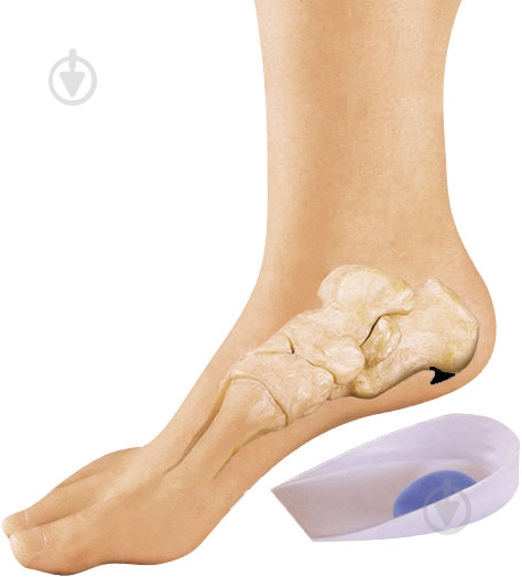 Подпяточник силиконовый Uriel 307 Heel Spur Cushions р. S белый - фото 2