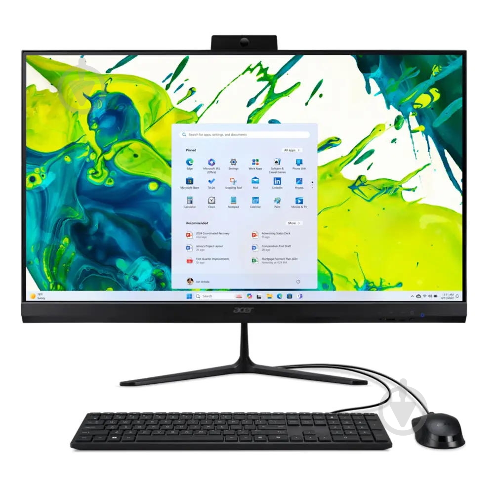 Моноблок Acer Aspire C27 27" (DQ.BRSME.001) black - фото 1