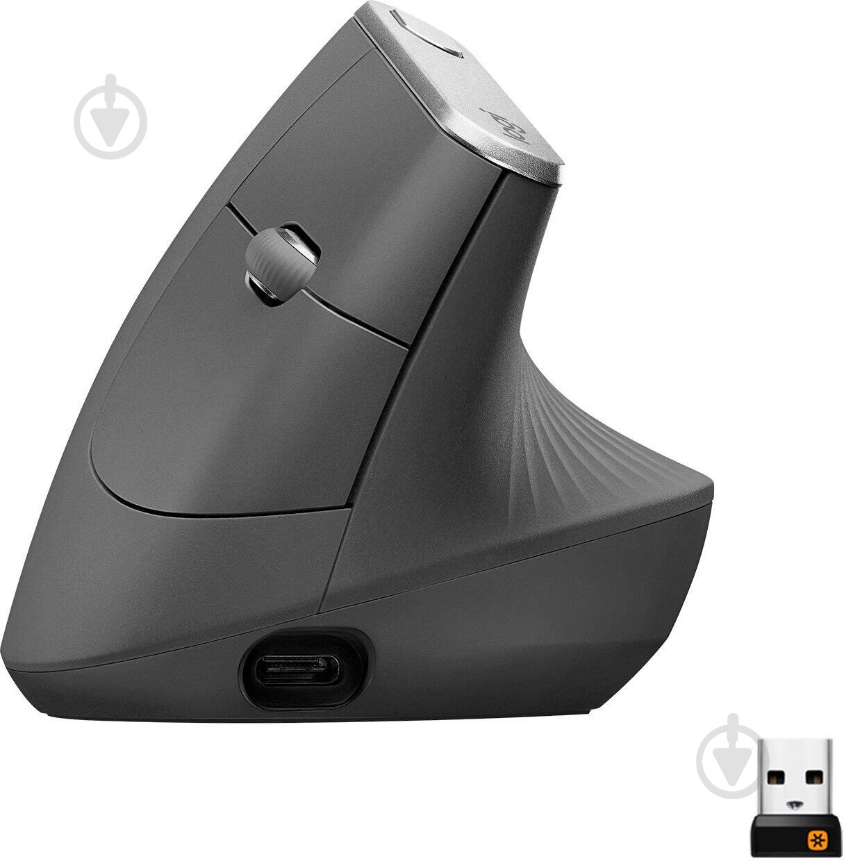 Миша Logitech MX Vertical Advanced Ergonomic Mouse graphite (910-005448) - фото 1