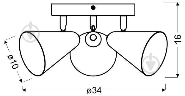 Спот Candellux AMOR 3x40 Вт E14 98-68828 - фото 2 Спот Candellux AMOR 3x40 Вт E14 98-68828 - фото 2