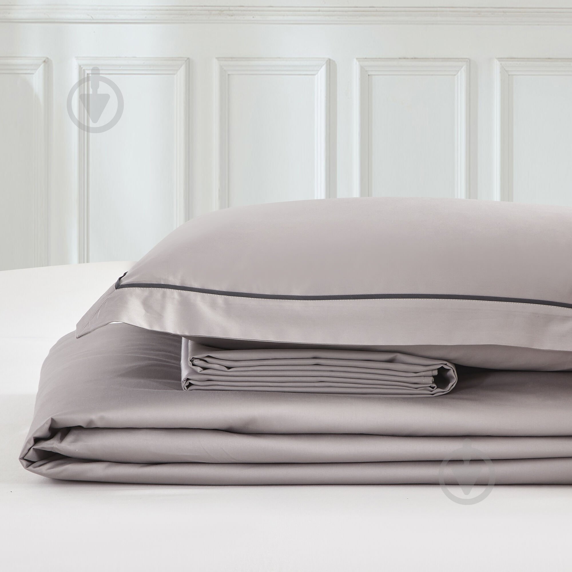 Комплект постельного белья Solid 2 серый La Nuit - фото 5