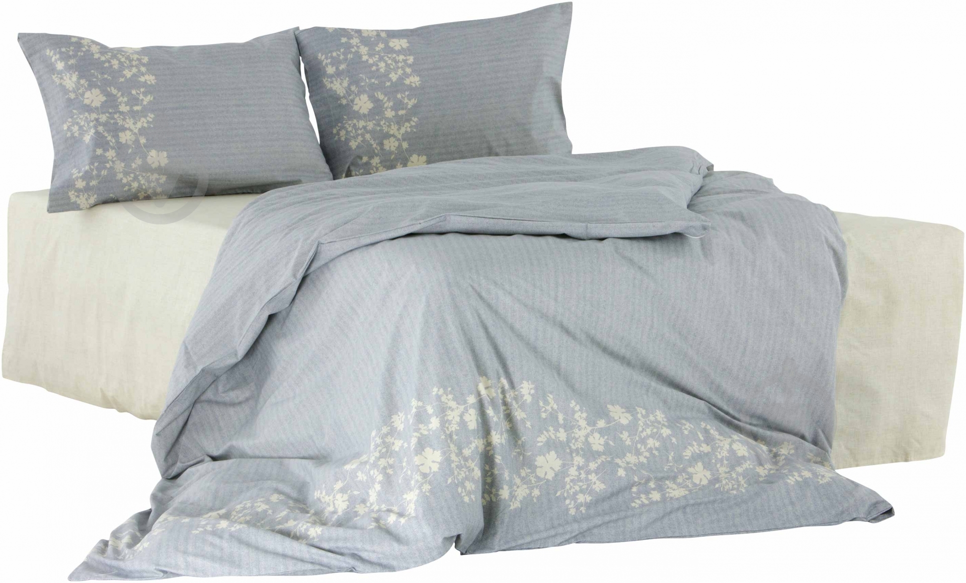 Комплект постільної білизни Easy Chic BORDER 3 OW-2014 20 сірий Zucchi Group - фото 1