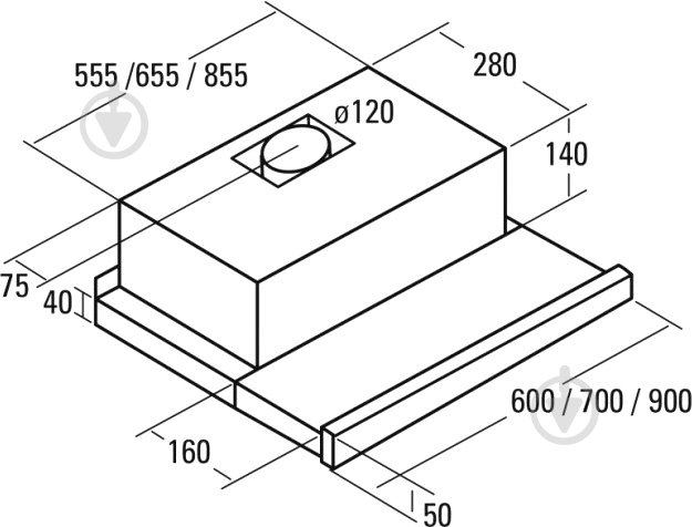 Вытяжка Cata TF 2003 60 DURALUM /D - фото 7 Вытяжка Cata TF 2003 60 DURALUM /D - фото 7