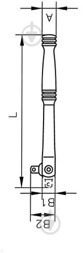 Вороток ¼ L=150мм WURTH 0713110101 - фото 2