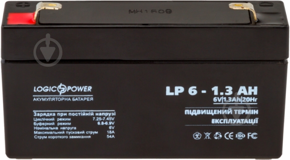 Аккумулятор LogicPower LP 6-1.3 AH 2673 - фото 2 Аккумулятор LogicPower LP 6-1.3 AH 2673 - фото 2