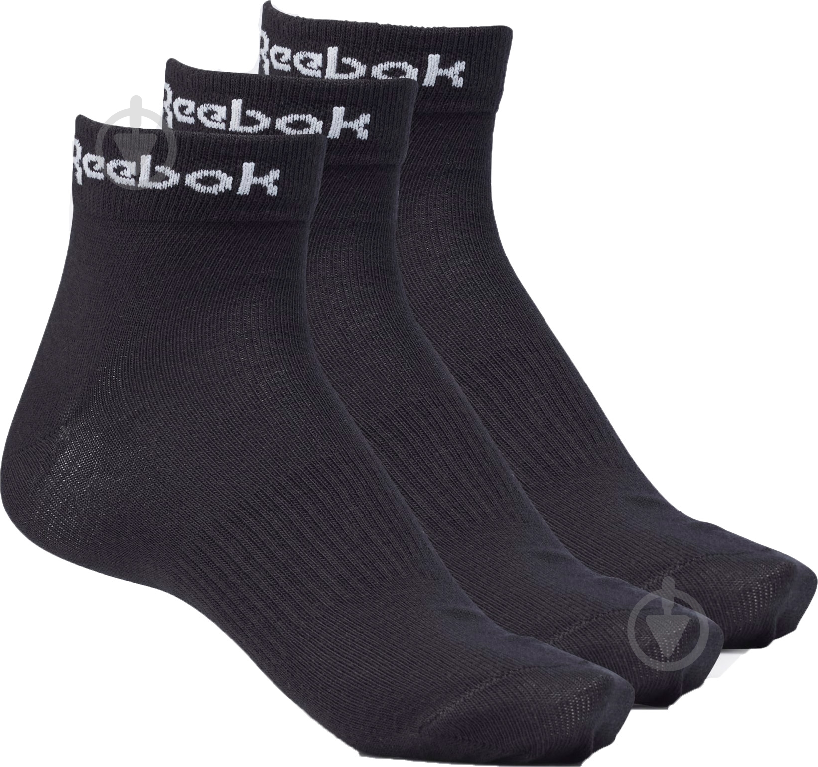 Шкарпетки Reebok Act Core Ankle Sock GH8166 р.M чорний 3 шт. - фото 1