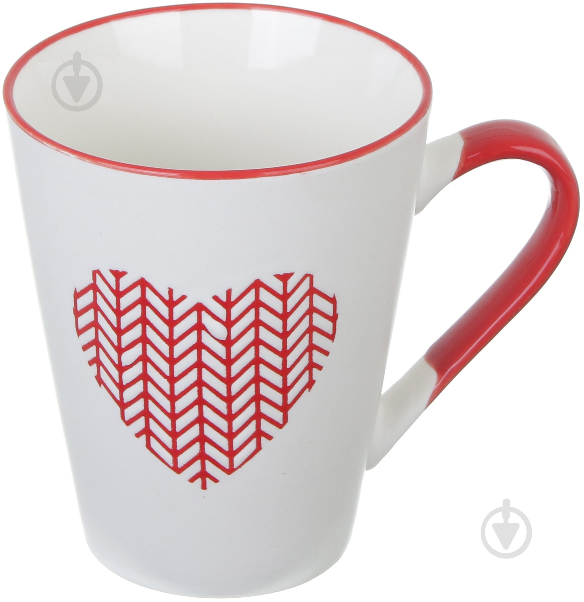 Чашка Fiora Wool Heart Red 320 мл - фото 1 Чашка Fiora Wool Heart Red 320 мл - фото 1