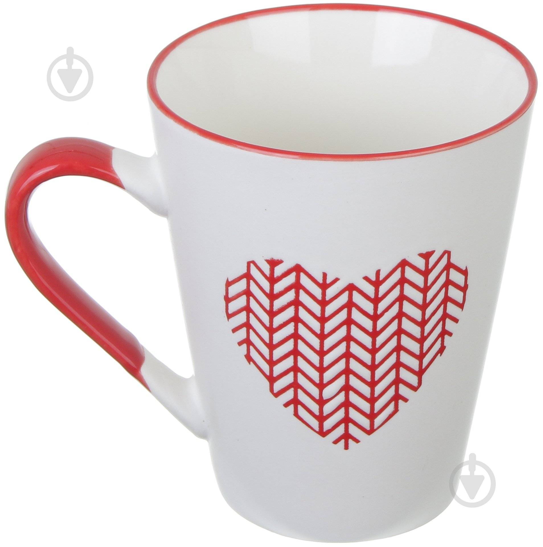 Чашка Fiora Wool Heart Red 320 мл - фото 2 Чашка Fiora Wool Heart Red 320 мл - фото 2