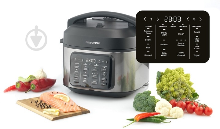 Мультиварка-скороварка Hisense HMC6SBK - фото 7 Мультиварка-скороварка Hisense HMC6SBK - фото 7