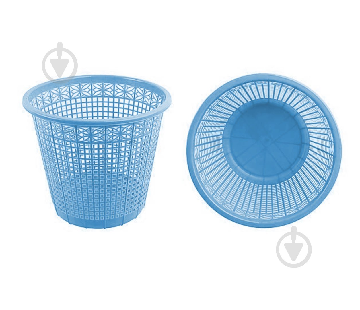 Корзина для бумаги Сетка синий - фото 1