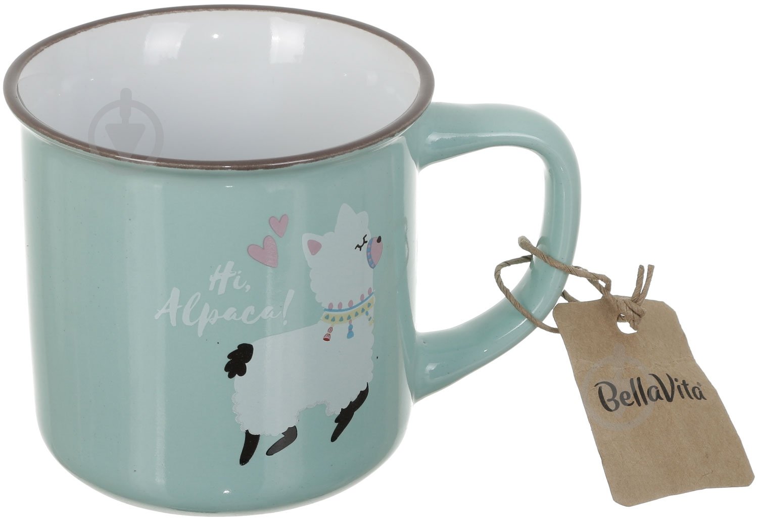 Чашка Bella Vita Llama Blue 290 мл - фото 2 Чашка Bella Vita Llama Blue 290 мл - фото 2