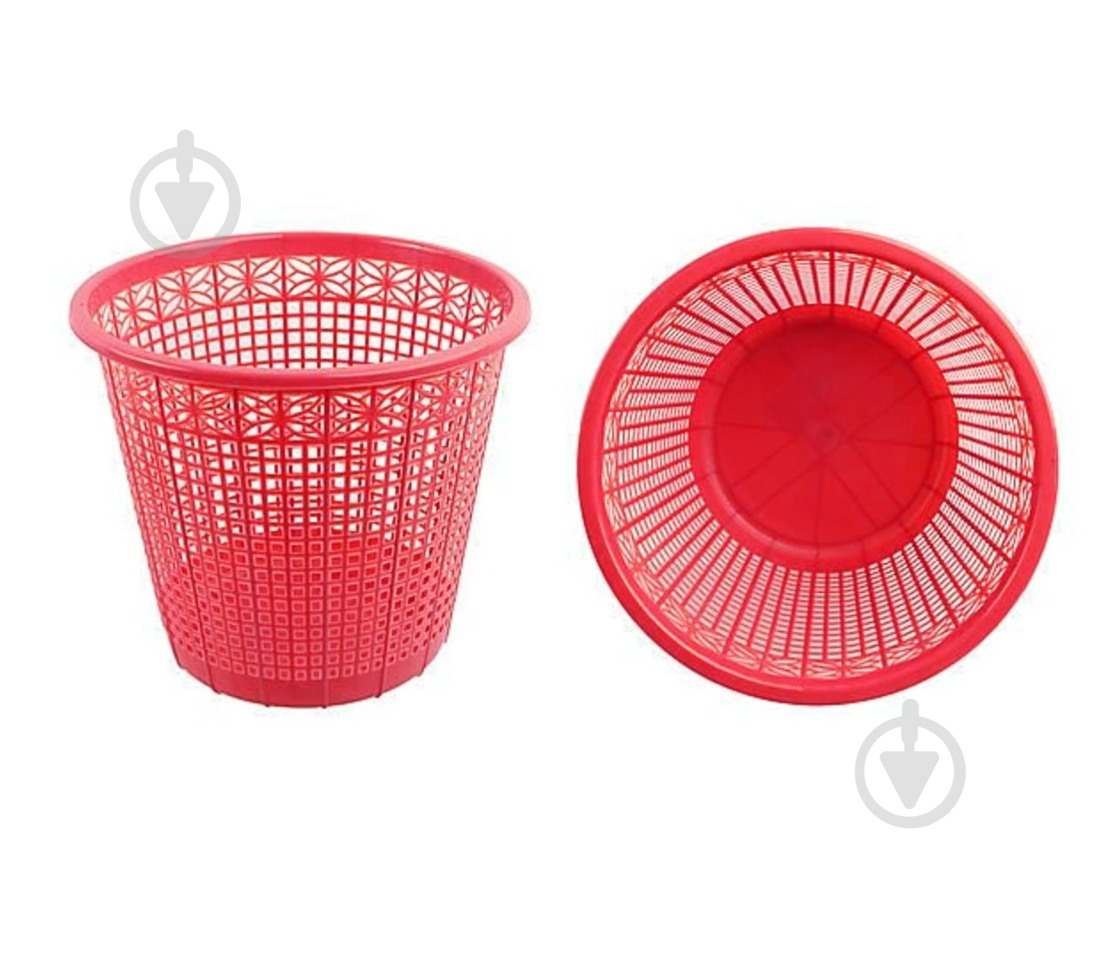 Корзина для бумаги Сетка бордовый - фото 1