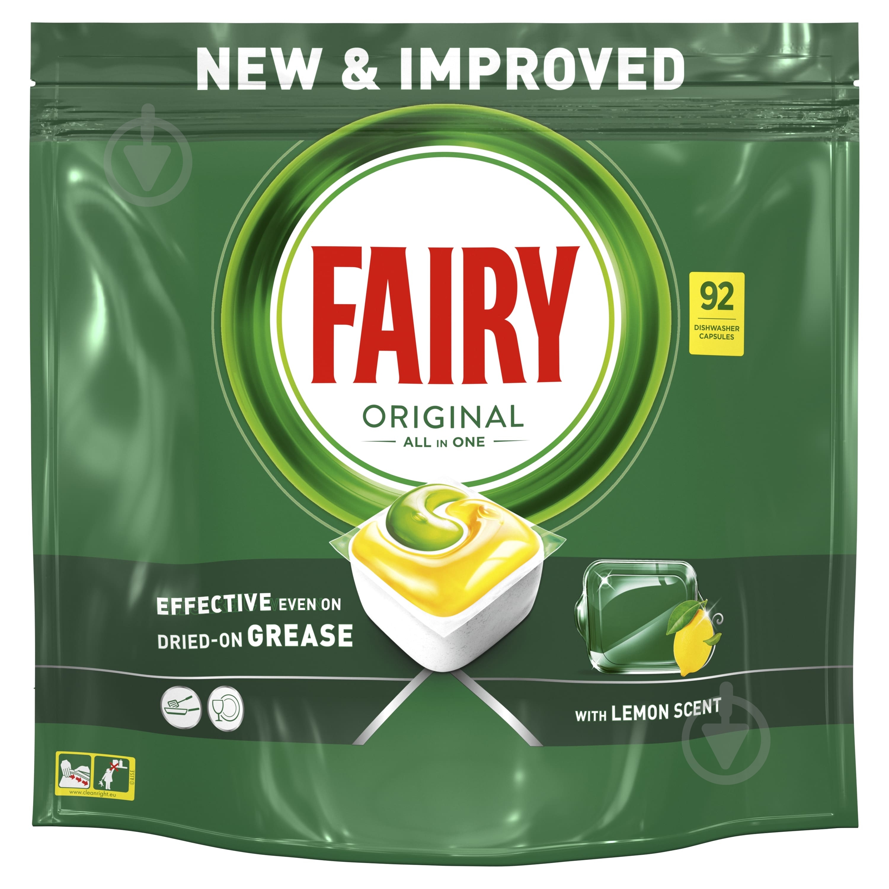 Таблетки для посудомийних машин Fairy Original Все-в-одному 92 шт. - фото 1