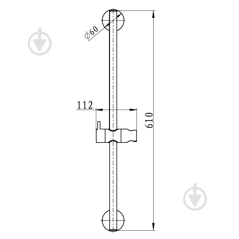 Душевая штанга Imprese 6000000 L-60 - фото 2