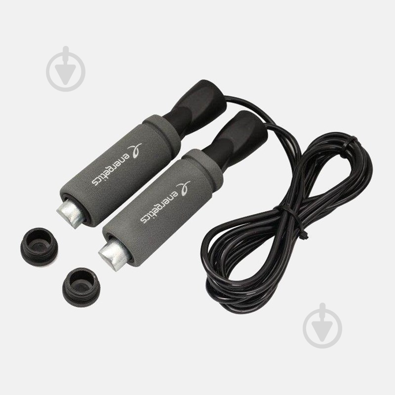 Скакалка Energetics Speed Rope 1.0 with DB9677 plus серый - фото 1