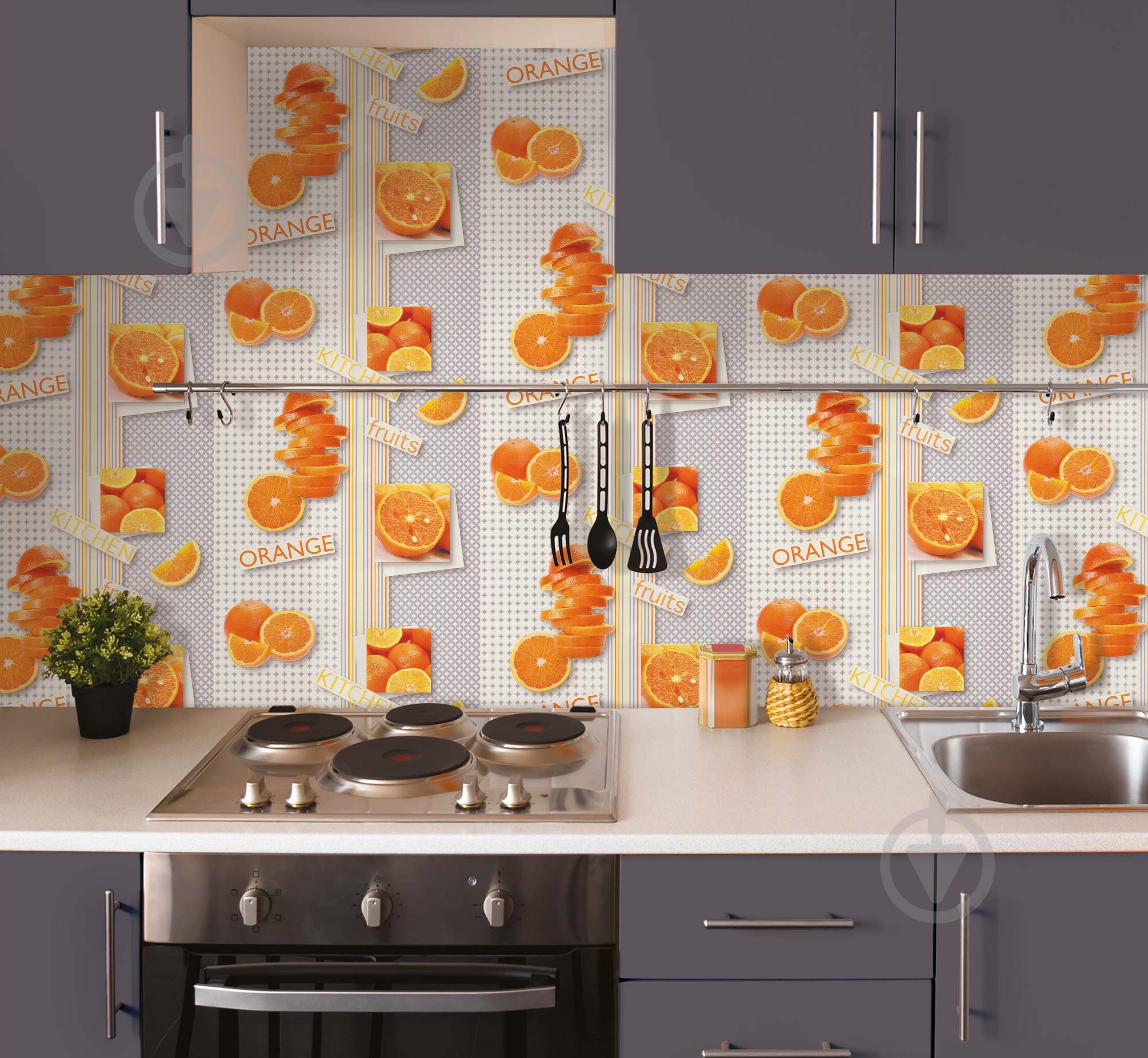 Обои из вспененного винила Sintra Decoration ORANGES 560112 0,53x10,05 м - фото 2 Обои из вспененного винила Sintra Decoration ORANGES 560112 0,53x10,05 м - фото 2