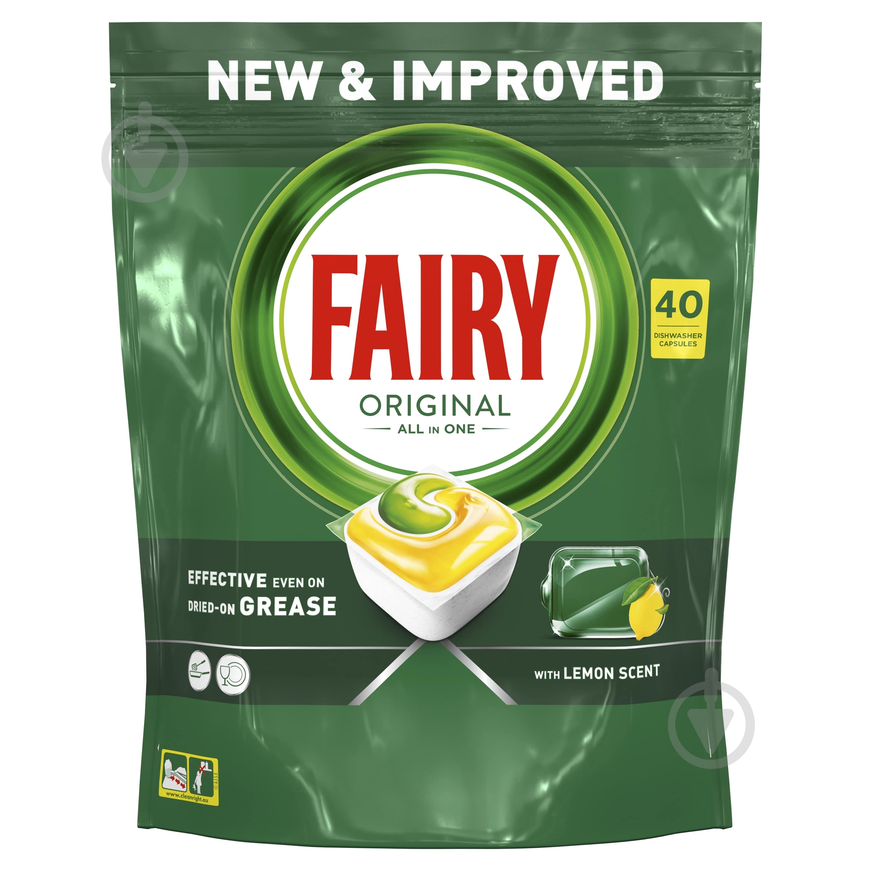 Таблетки для посудомийних машин Fairy Original Все-в-одному 40 шт. - фото 1