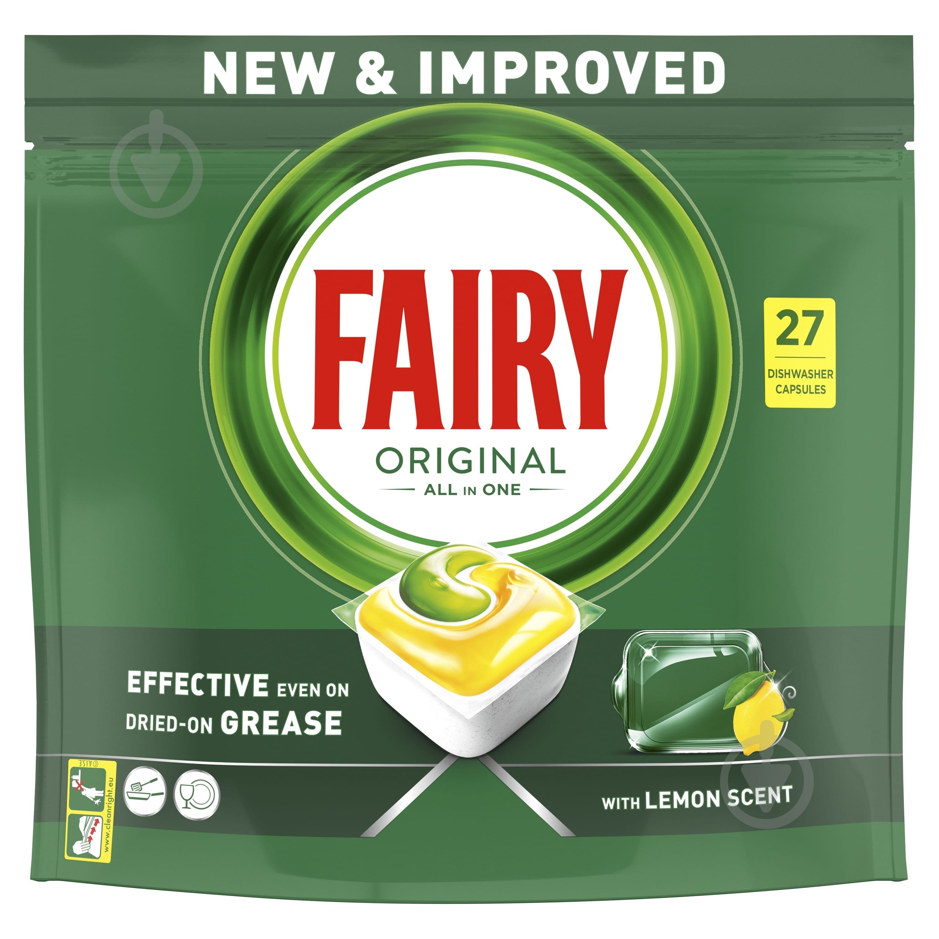 Таблетки для посудомийних машин Fairy Original Все-в-одному 27 шт. - фото 2