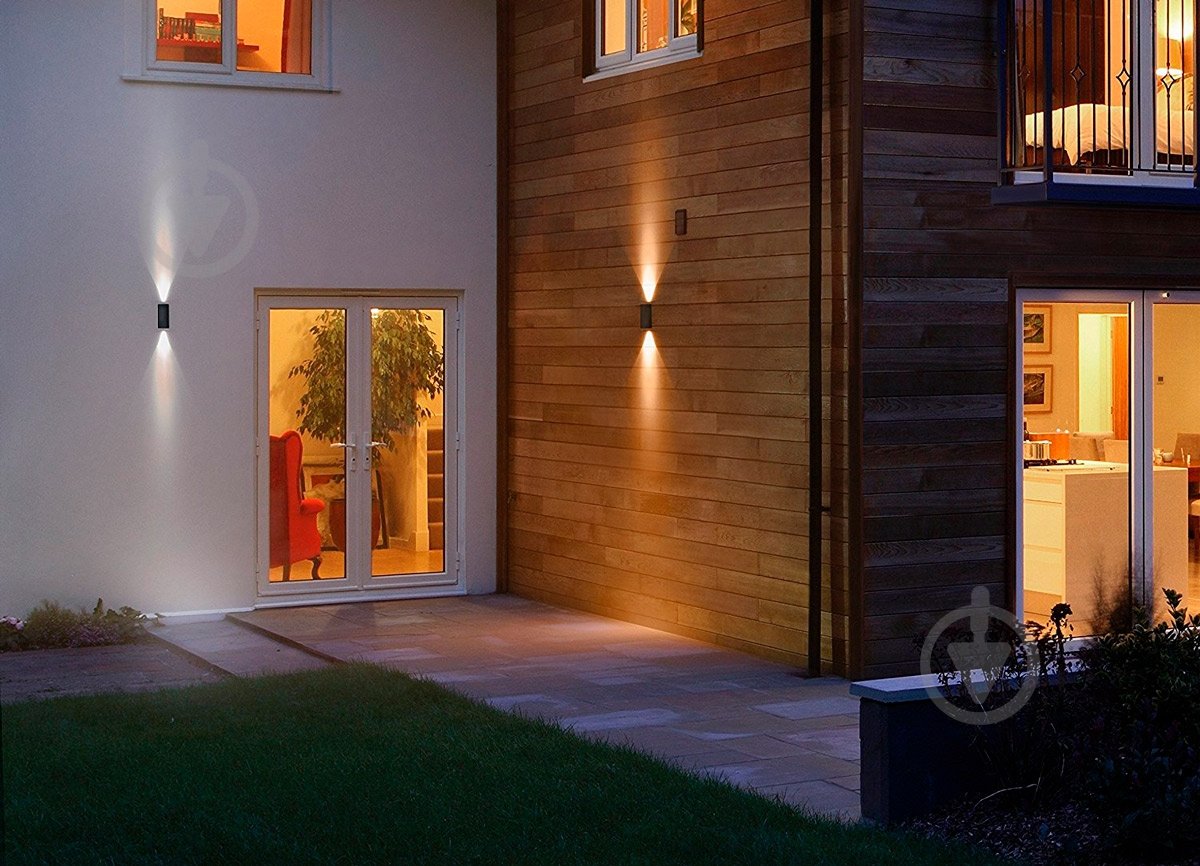 Підсвітка для сходів та фасаду Osram Up/Down 3000 K IP44 LED 12 Вт чорний - фото 3