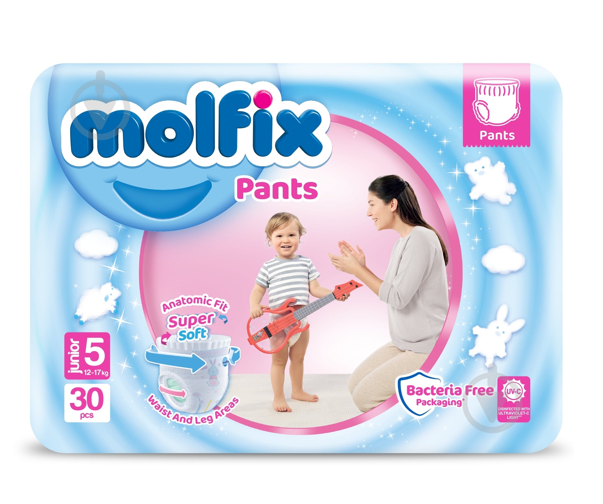 Підгузки-трусики Molfix 5 12-17 кг 30 шт. - фото 1