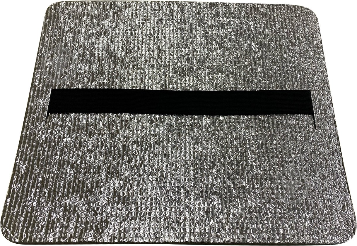 Сиденье Izolon Термо 45x30 см серый с зеленым - фото 1 Сиденье Izolon Термо 45x30 см серый с зеленым - фото 1