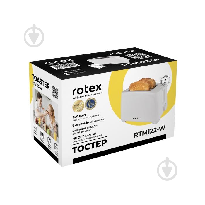 Тостер Rotex RTM122-W - фото 8