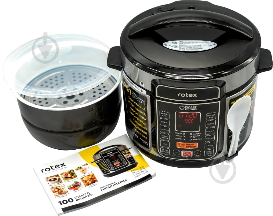 Мультиварка-скороварка Rotex REPC73-B - фото 8