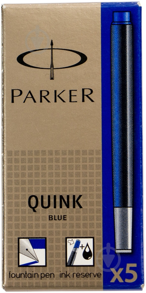 Набір картриджів Quink синій Z 14C Parker 5 шт. - фото 3