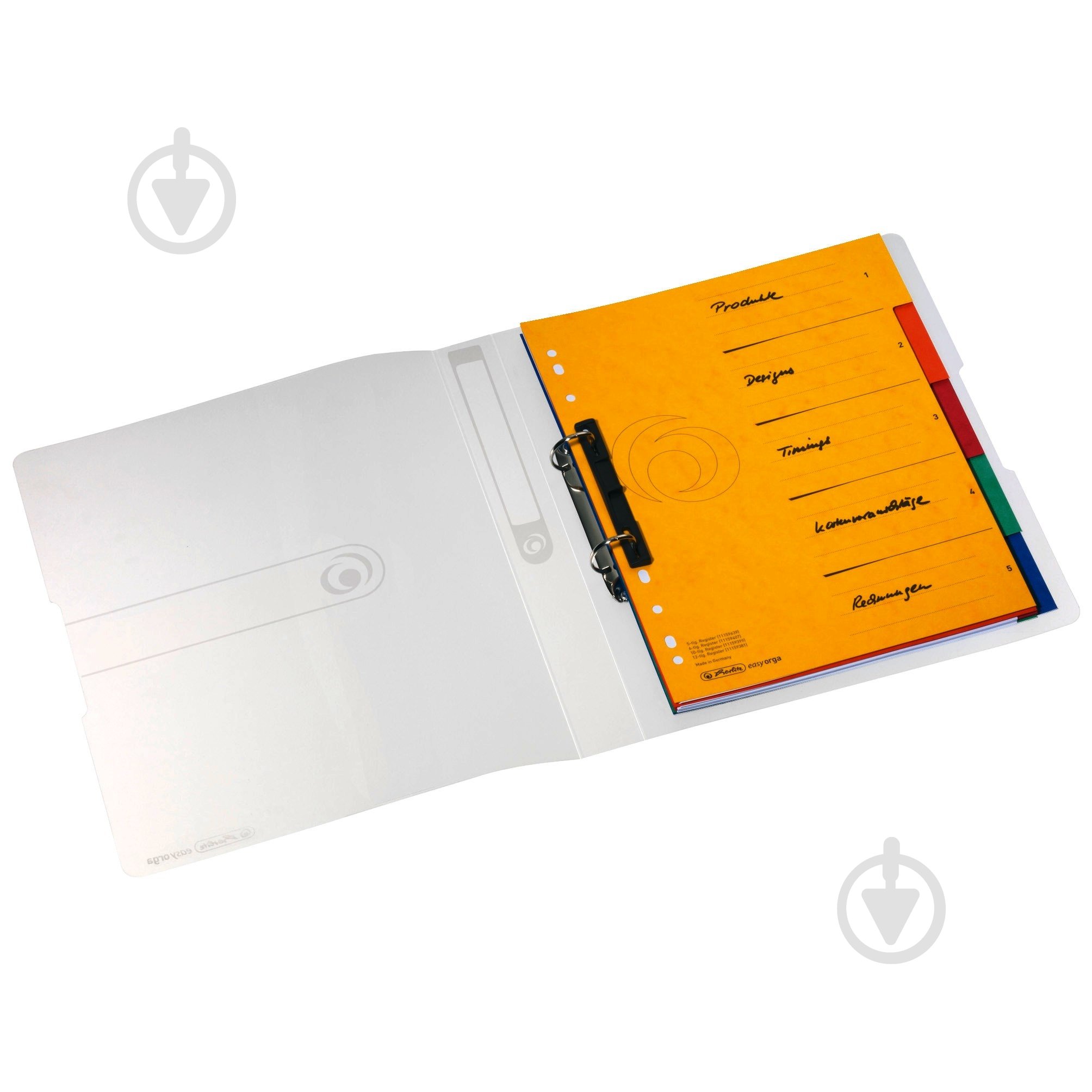 Папка-регистратор на 2 кольцах 25 мм А4 Pastel Transparent Herlitz 11205770 - фото 3