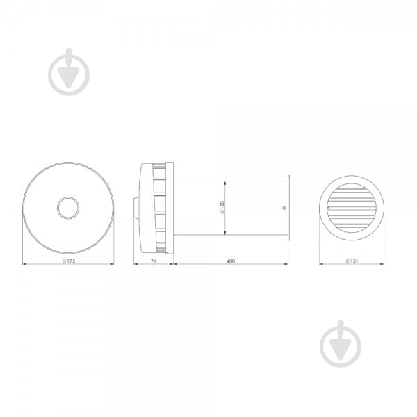 Провітрювач кімнатний EUROPLAST SPK2-125dB - фото 3