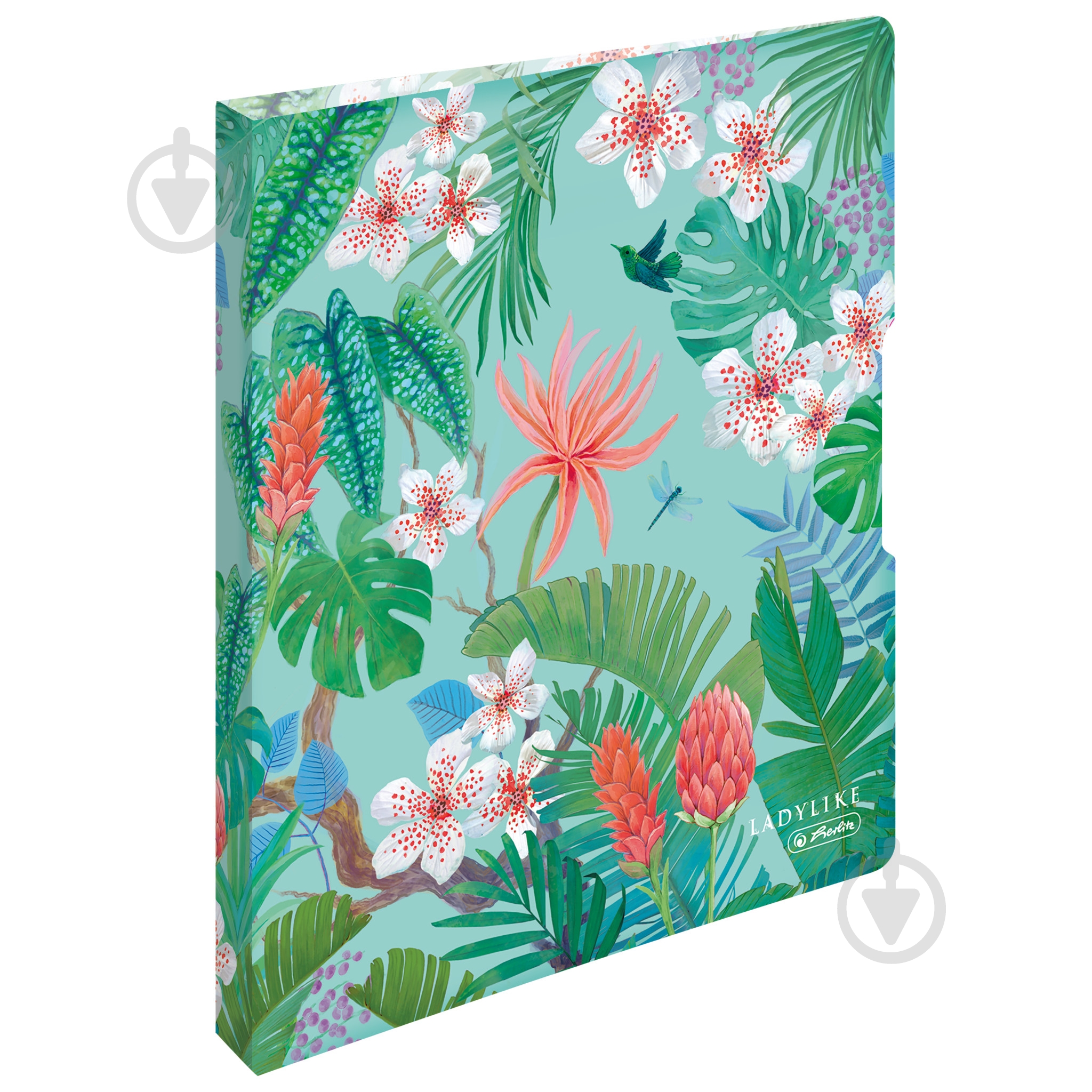 Папка-регистратор на 2 кольцах 16 мм А4 Ladylike Jungle Herlitz 50044030 - фото 1
