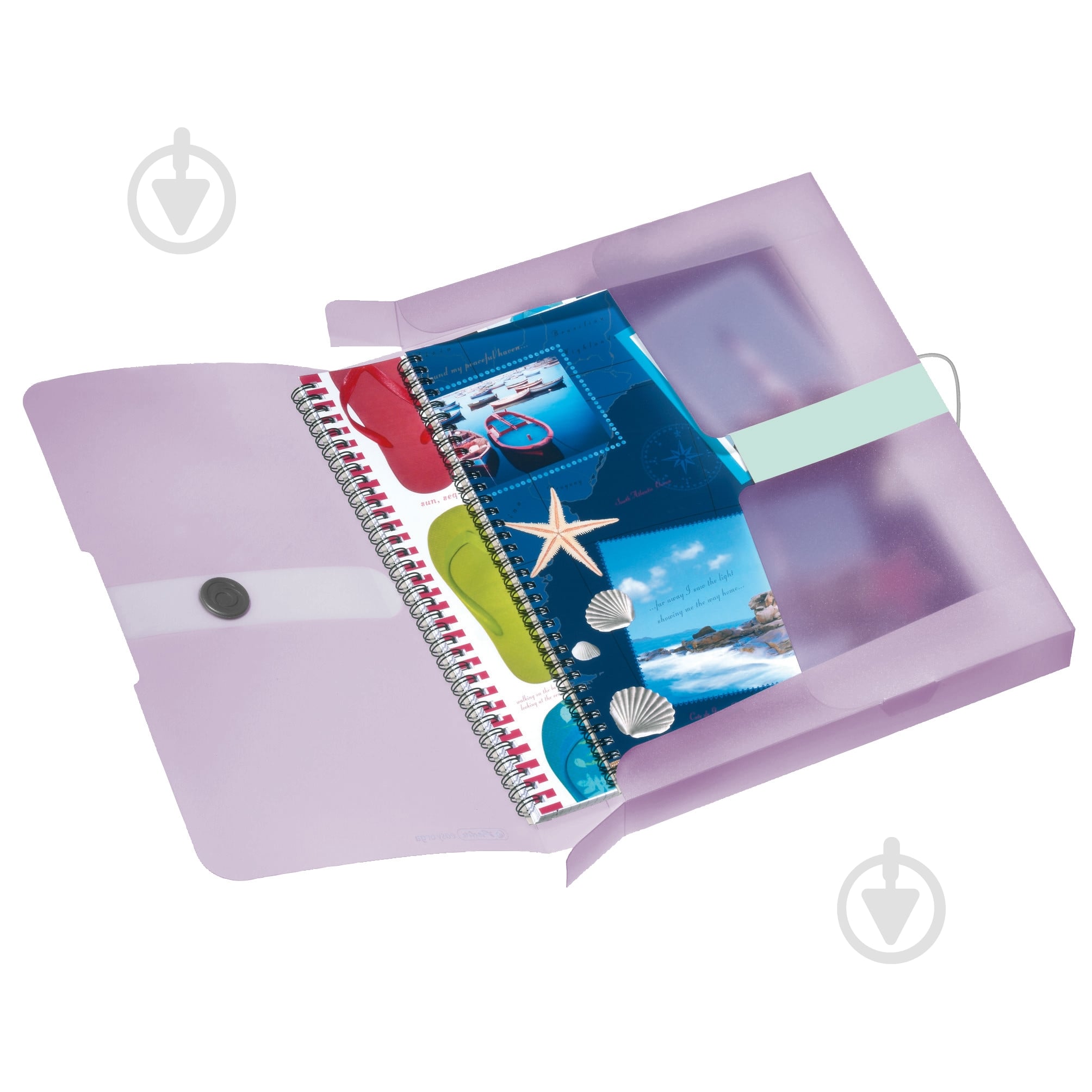 Папка-бокс 4 см А4 Pastel Lilac Herlitz 11408994 - фото 2