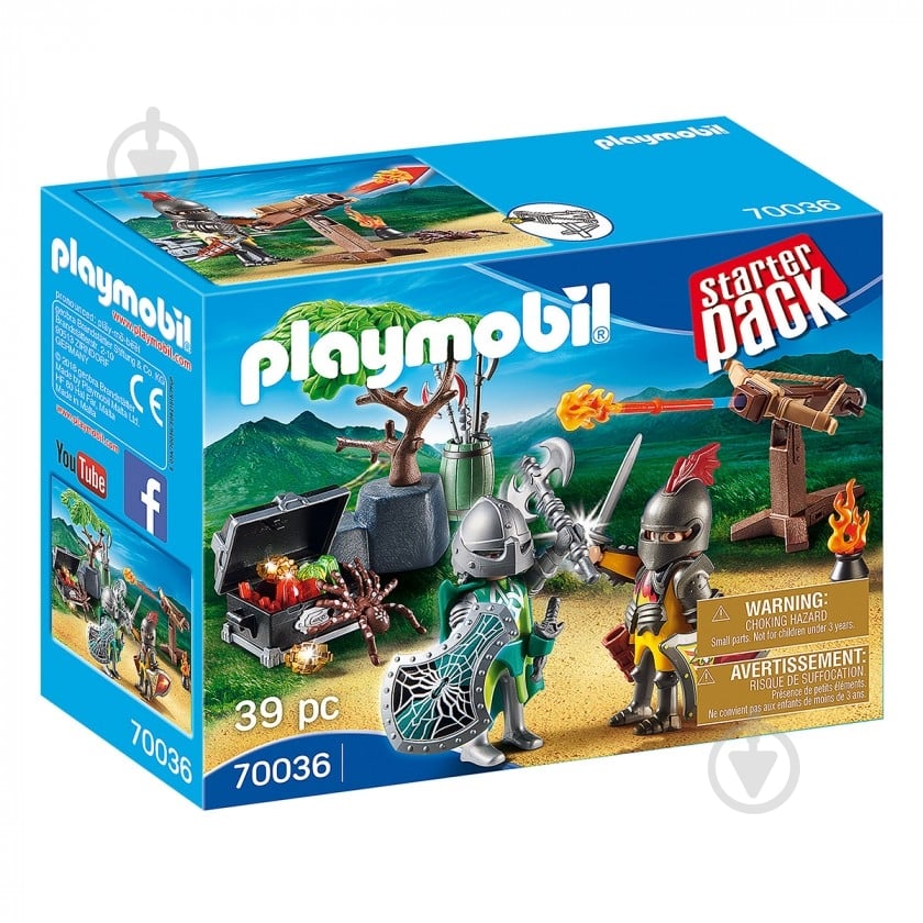 Конструктор Playmobil Starter Pack Рыцари 70036 6336562 - фото 1