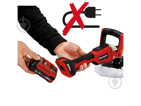 Полірувальна машина Einhell X-Change CE-CP 18/180 Li E-Solo 2093320 - фото 5