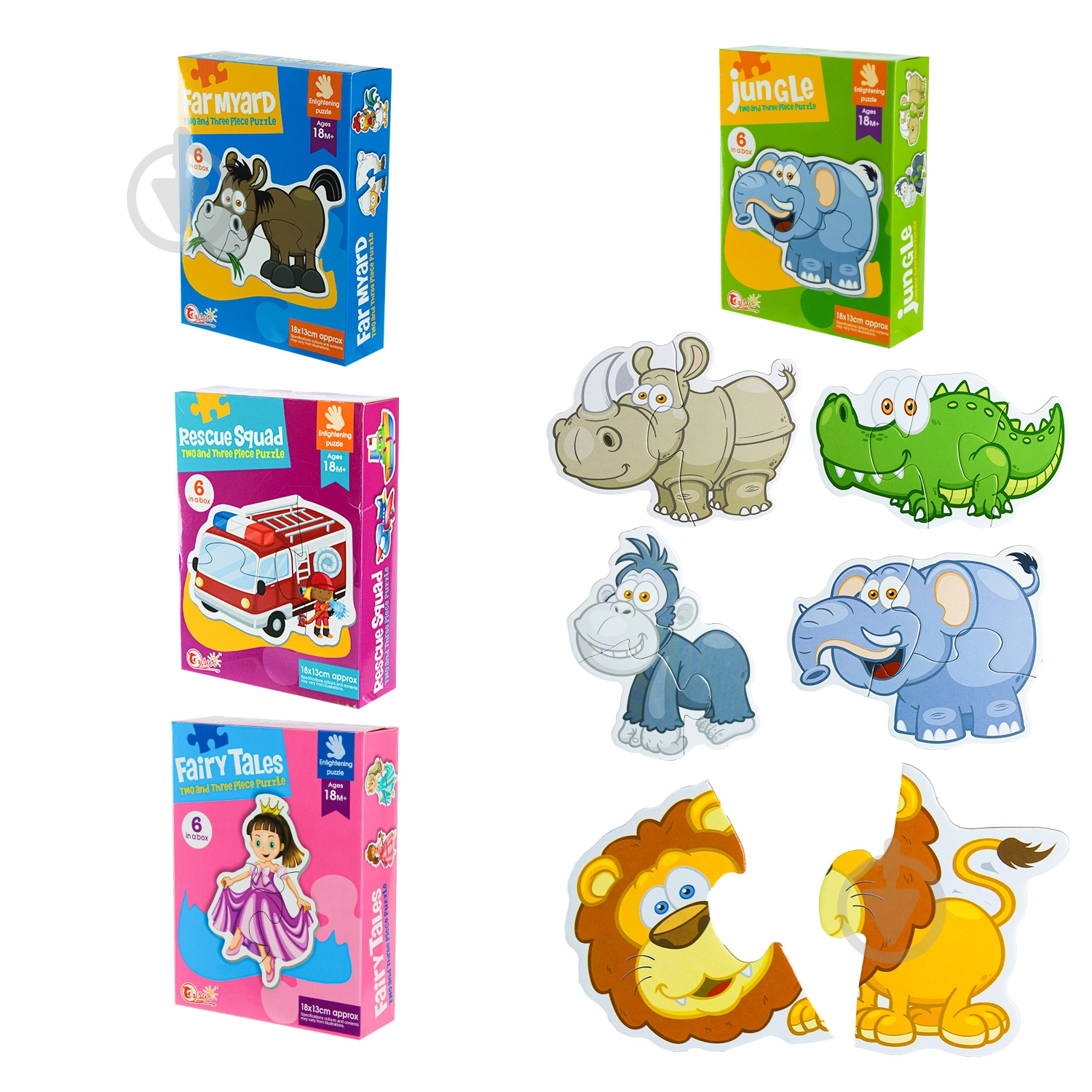 Пазлы Shantou 88059/60/61/62 - фото 1 Пазлы Shantou 88059/60/61/62 - фото 1