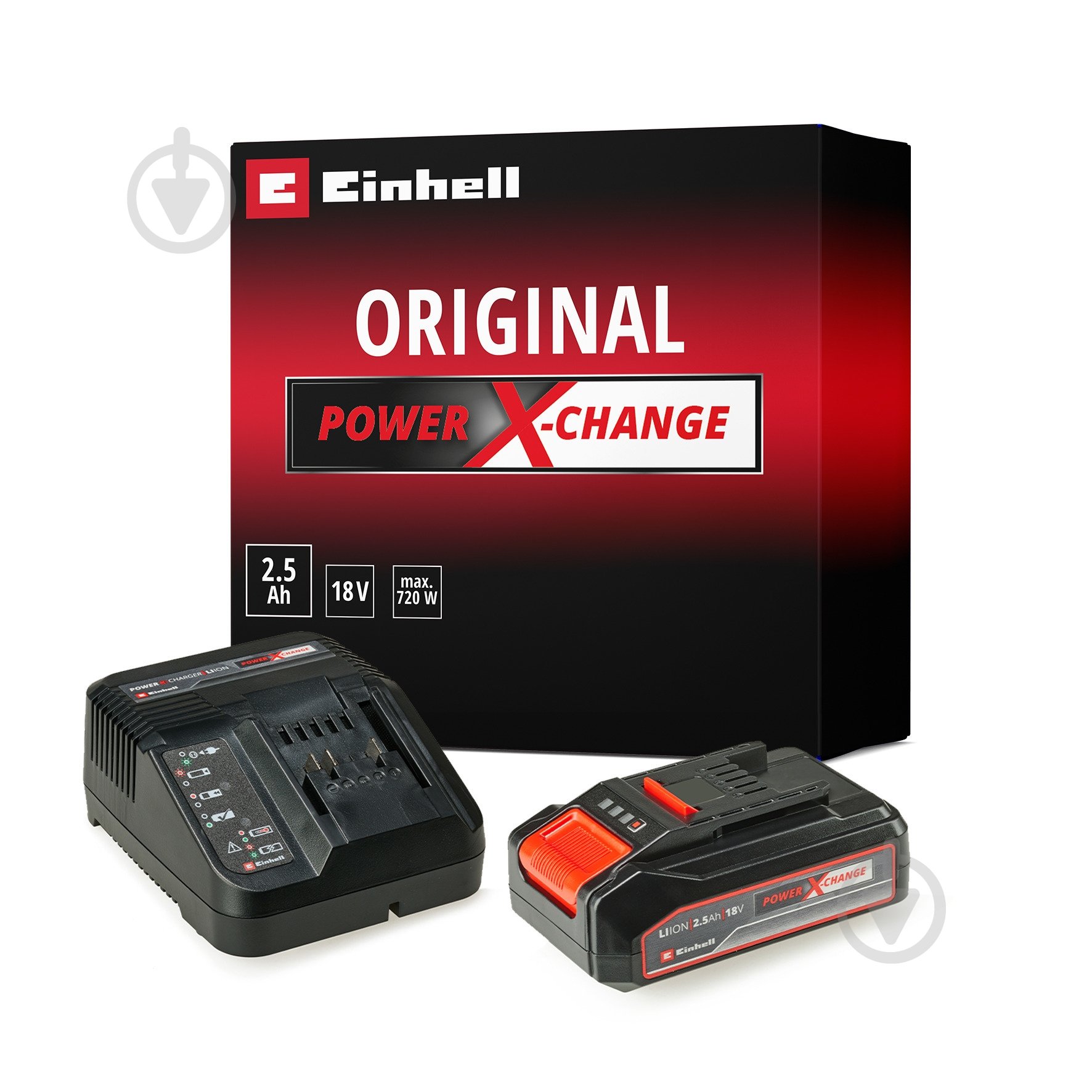 Зарядний пристрій + акумулятор Einhell PXC Starter Kit 2.5 Аг 4512097 - фото 3