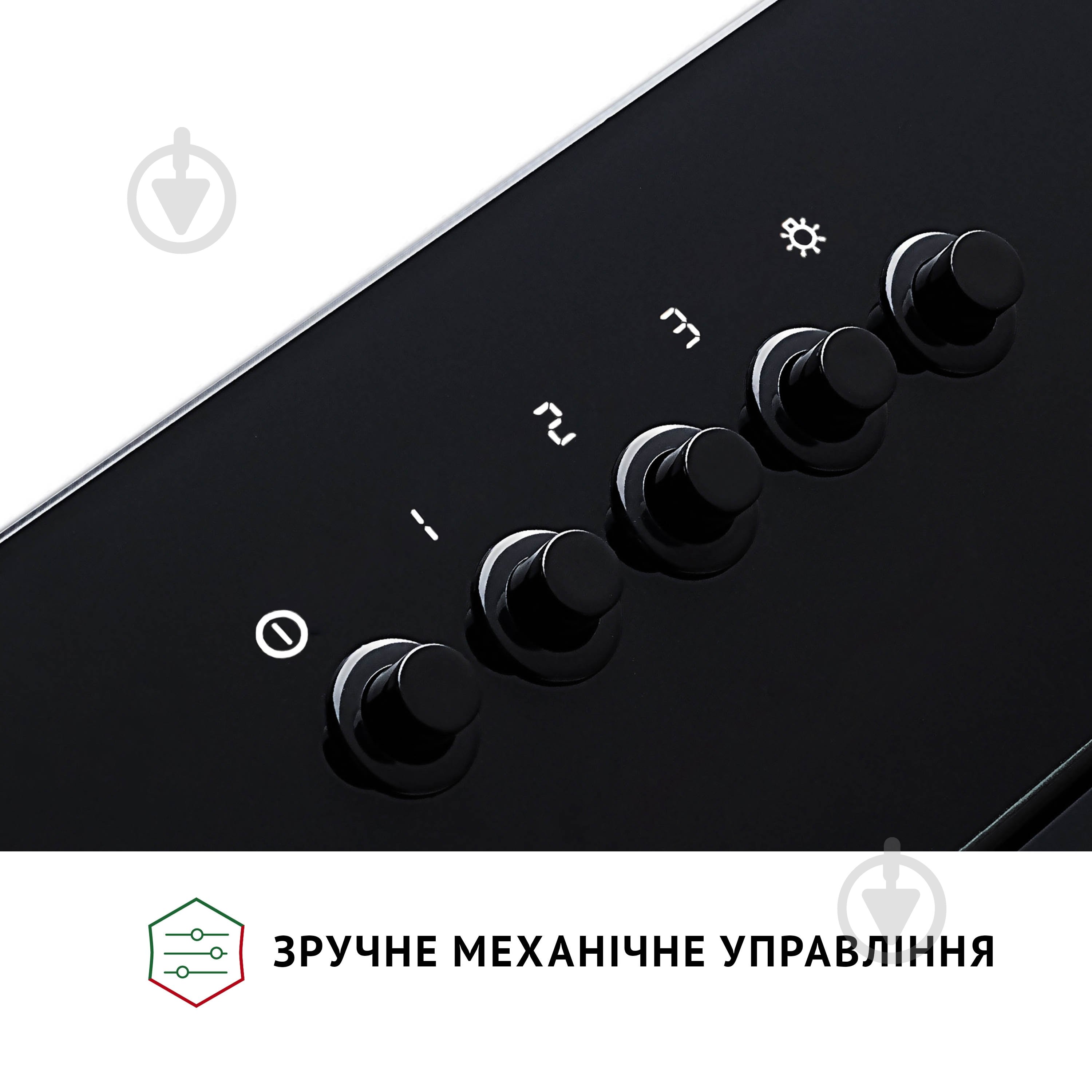 Витяжка Perfelli DN 6142 BL LED декоративна похила - фото 6