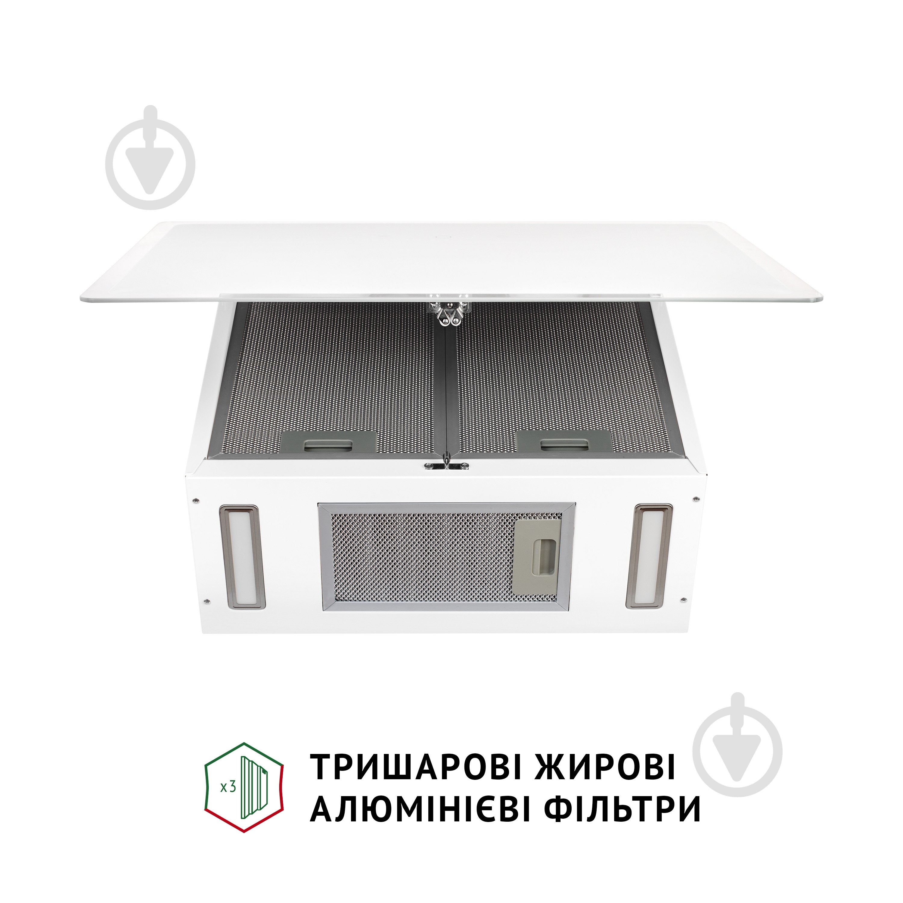 Витяжка Perfelli RIVA BIANCA декоративна похила - фото 6