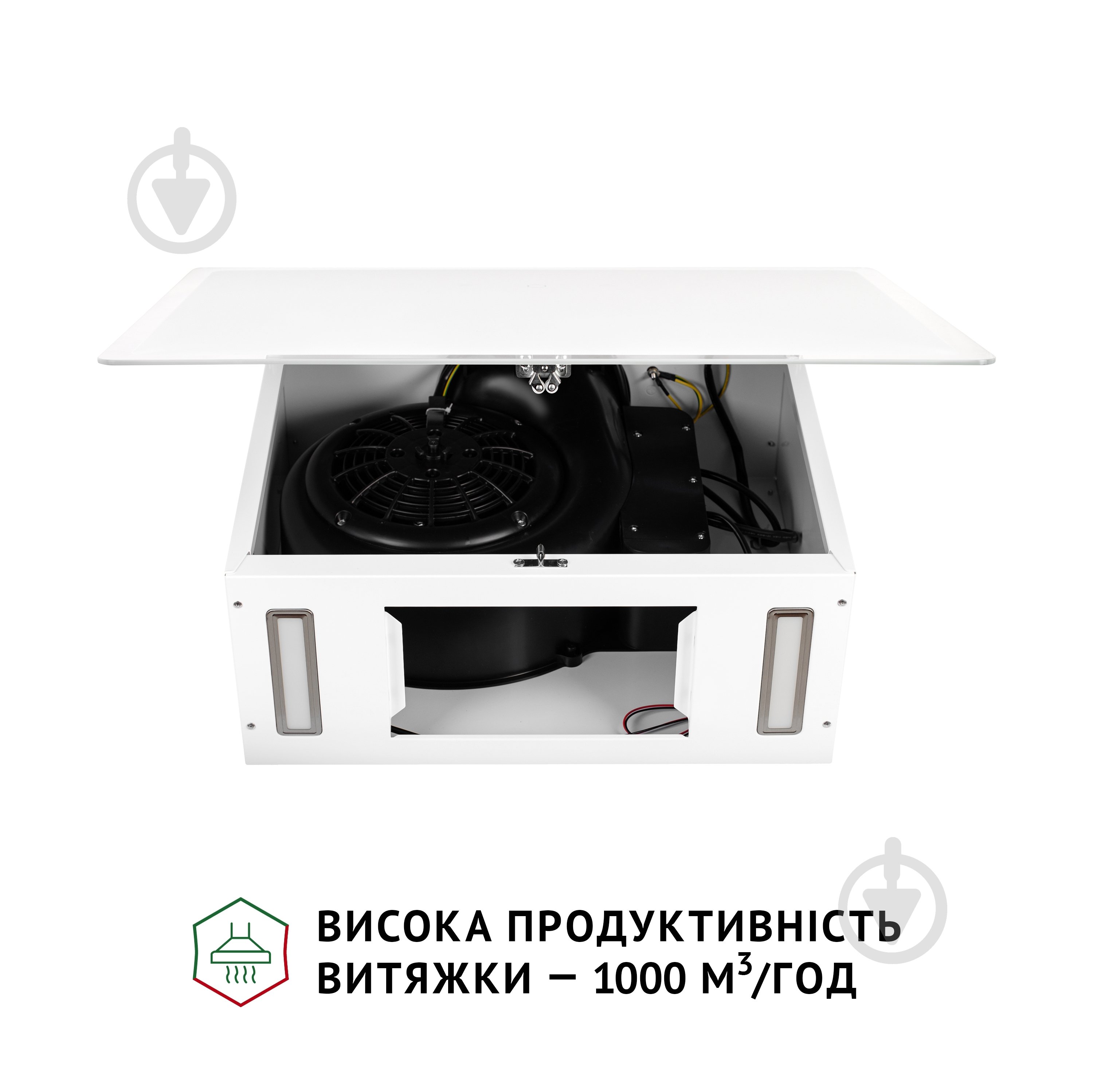 Витяжка Perfelli RIVA BIANCA декоративна похила - фото 7