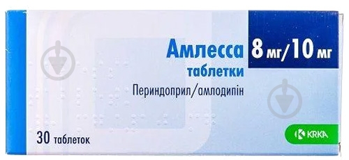 Амлесса №30 (10х3) таблетки 8 мг/10 мг - фото 1