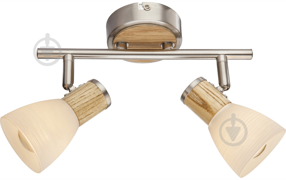 Спот Globo Gylfi 2x40 Вт E14 матовый никель 54352-2 - фото 1