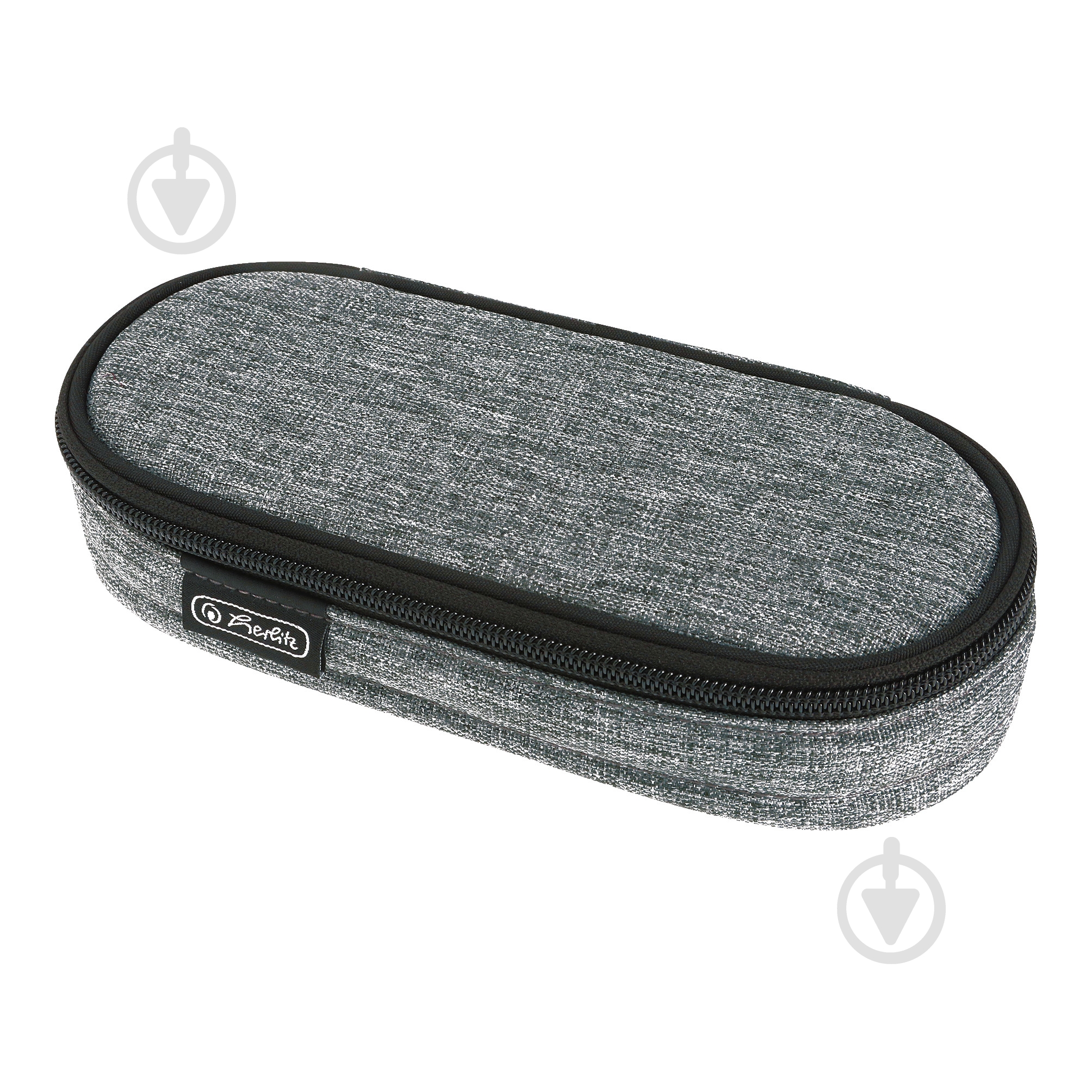 Пенал-бокс Case Flap Fabric Grey 50038923 Herlitz - фото 1
