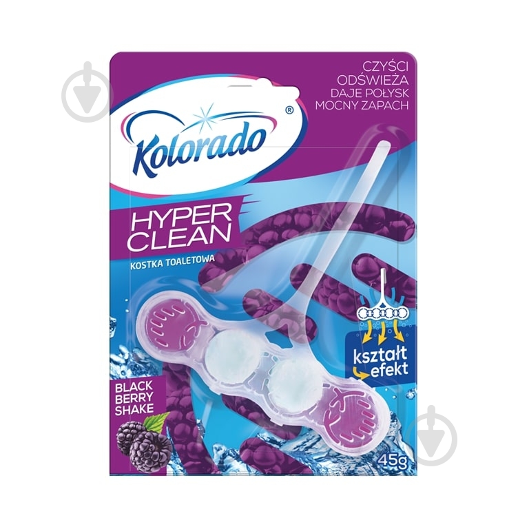Туалетний блок Kolorado Hyper Clean Blackberry Shake 45 г - фото 1
