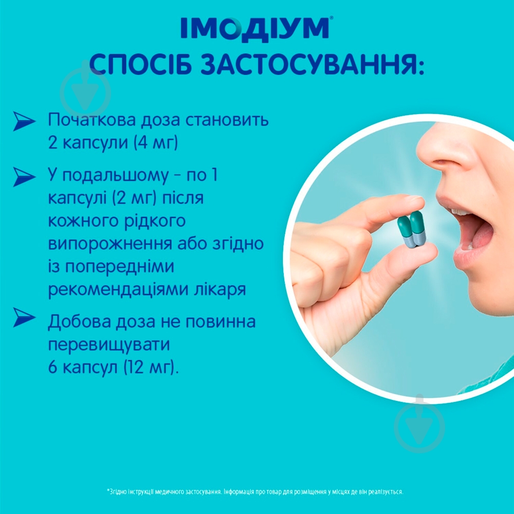 Имодиум №6 в блистере капсулы 2 мг - фото 3