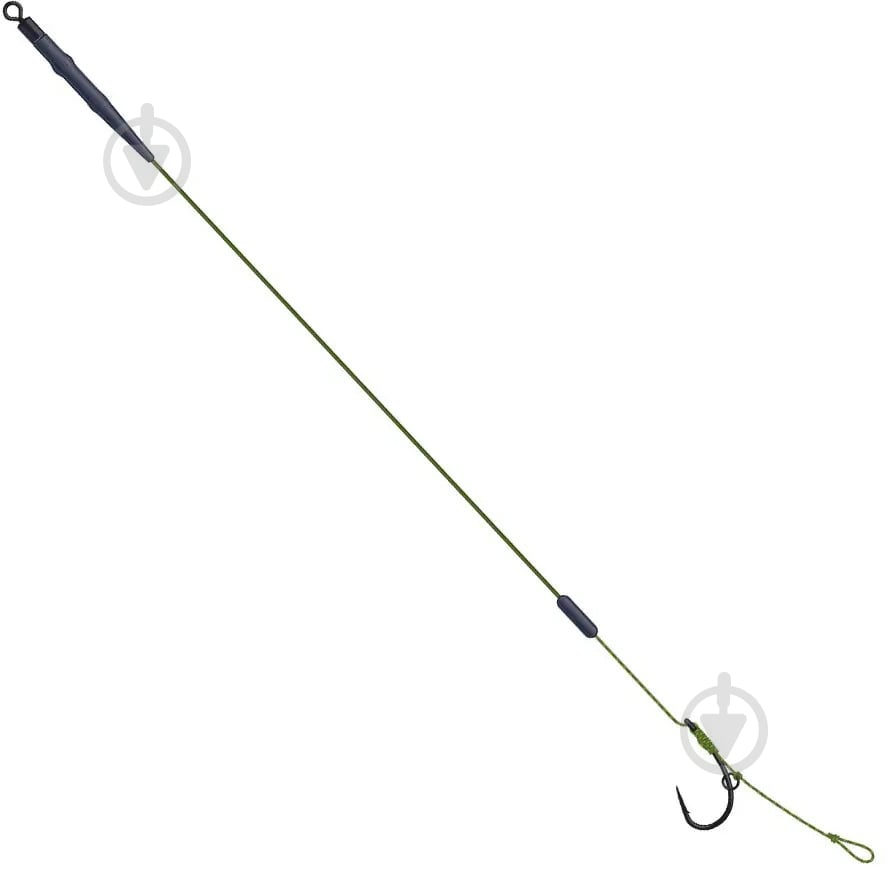 Поводок DAM 18 см 1 шт. MAD Touchdown Combi Casting Rig 20lb крючок №8 - фото 1
