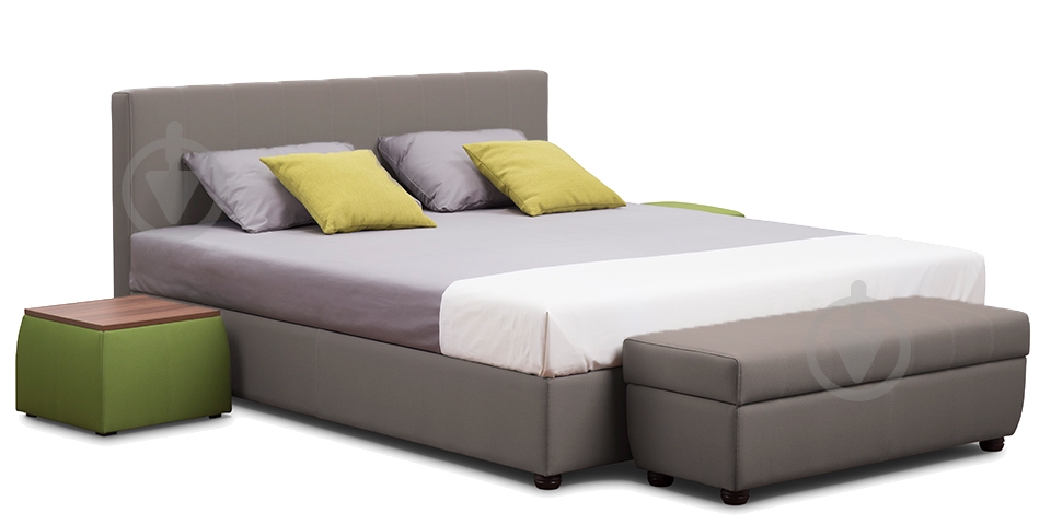 Кровать с подъемным механизмом PRAKTICA Sofa Амели L16 160x200 см серый - фото 1